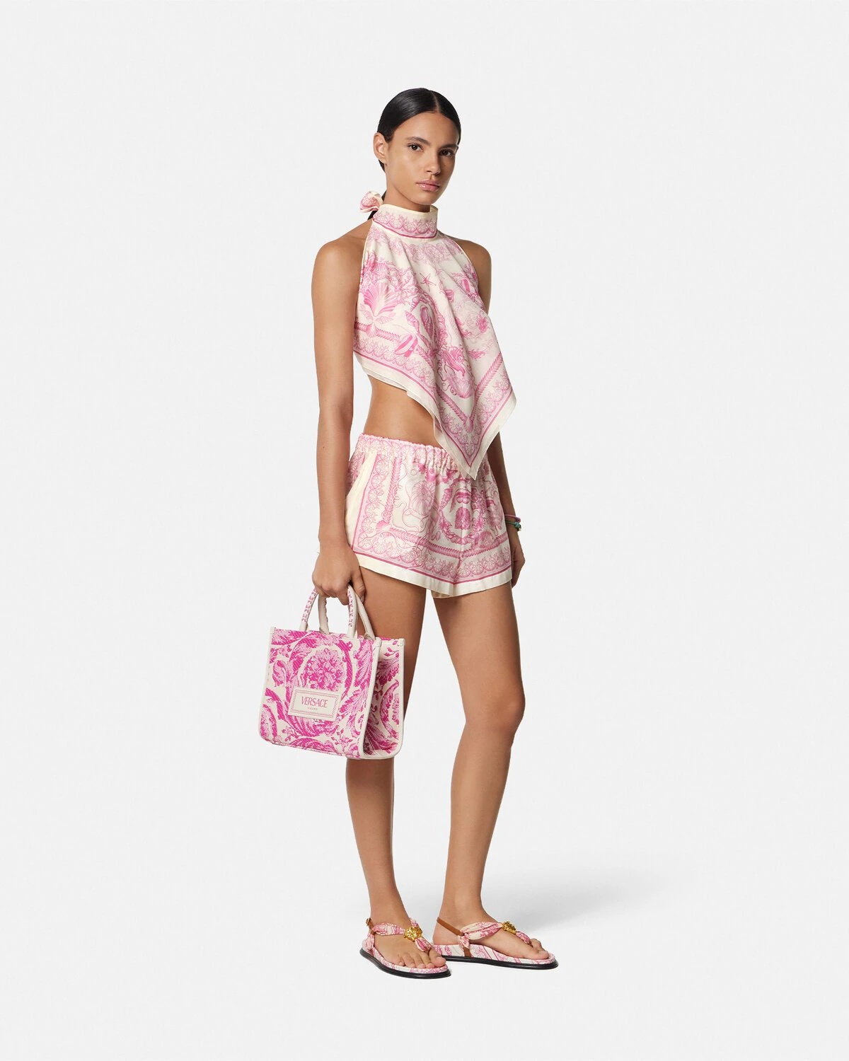 Underwater Barocco Cover-Up Foulard Top - 2
