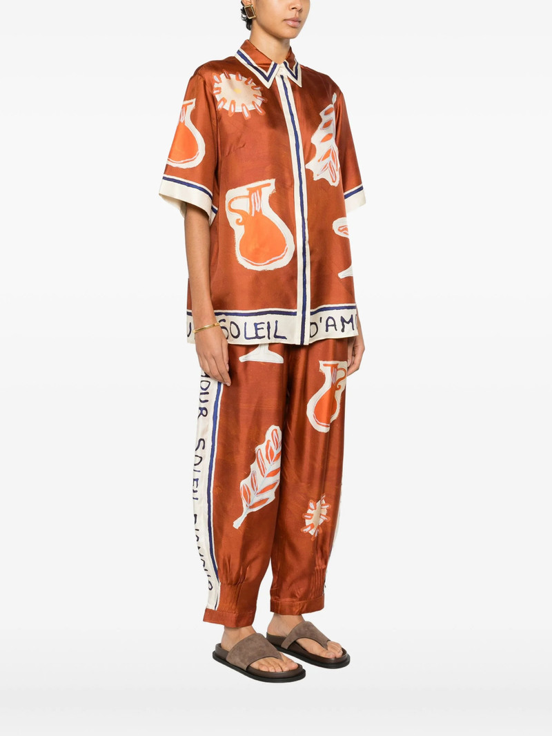 ALÉMAIS Alemais Soleil D´Amour Graphic-print Shirt outlook