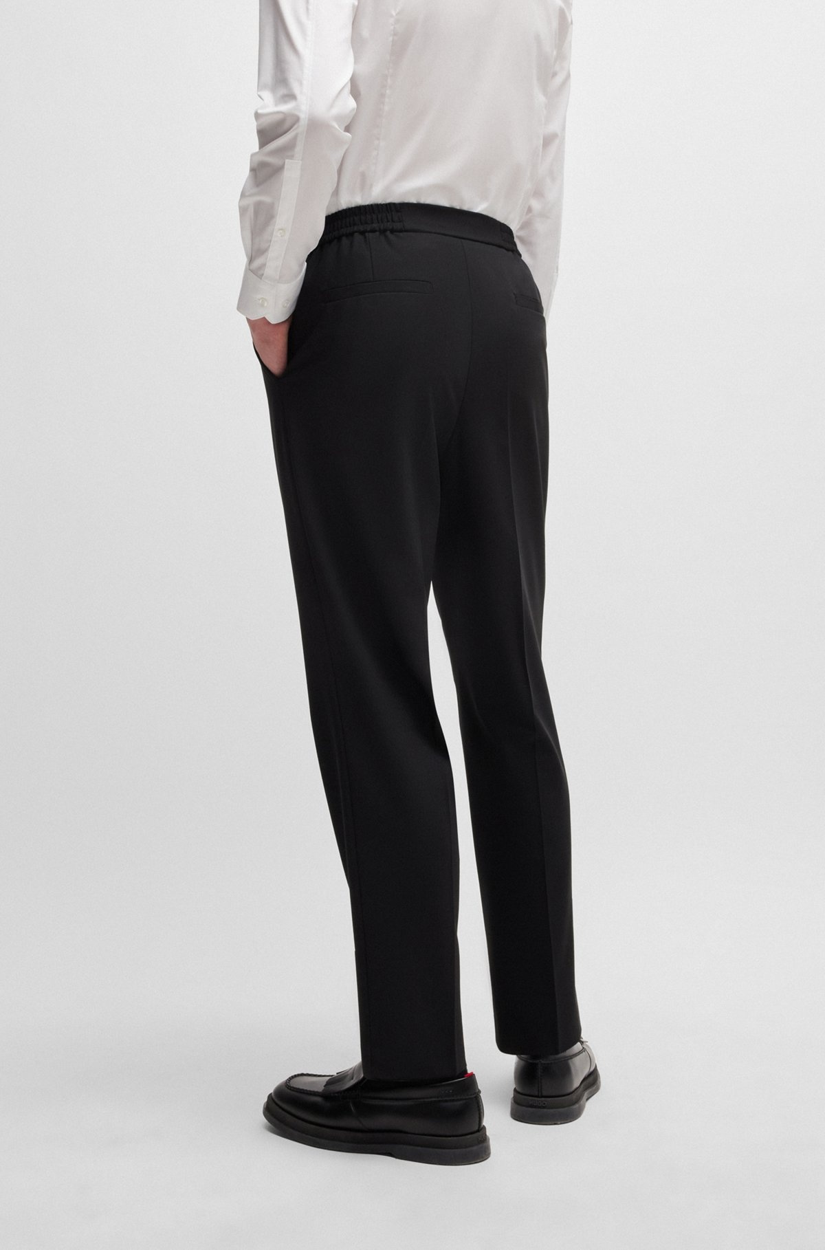 SLIM-FIT TROUSERS IN PERFORMANCE-STRETCH CLOTH - 4