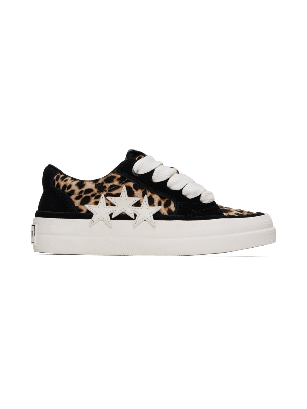 Black & Brown Leopard Sunset Skate Low Sneakers - 1