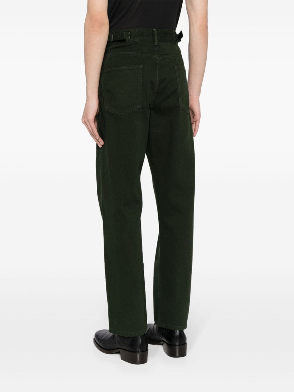 mid-rise straight-leg jeans - 4