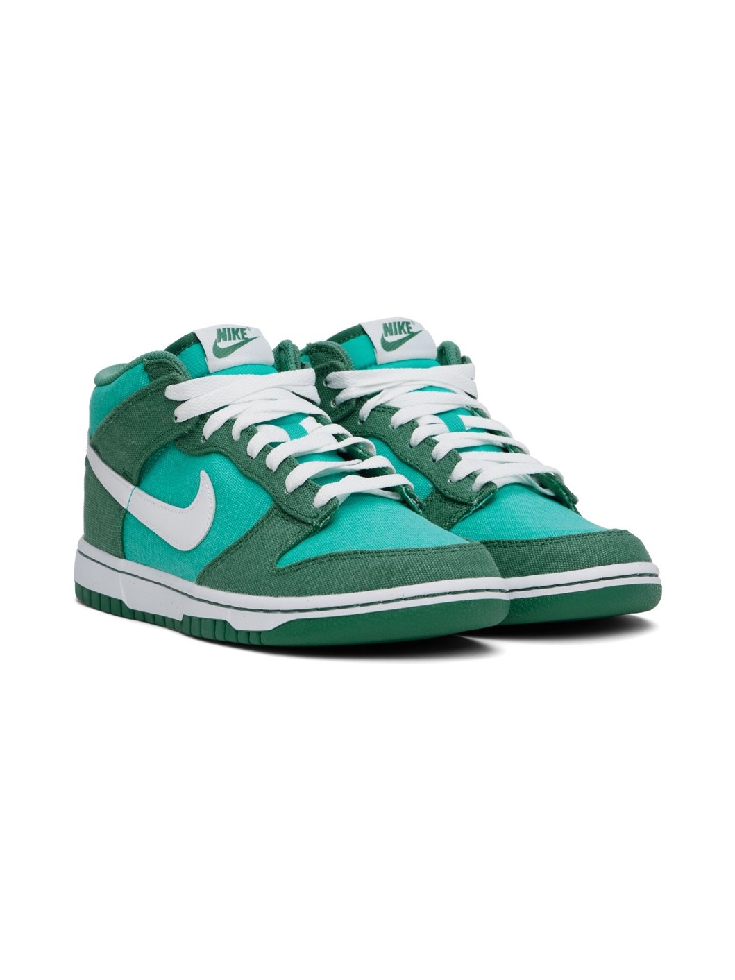 Green Dunk Mid Sneakers - 4