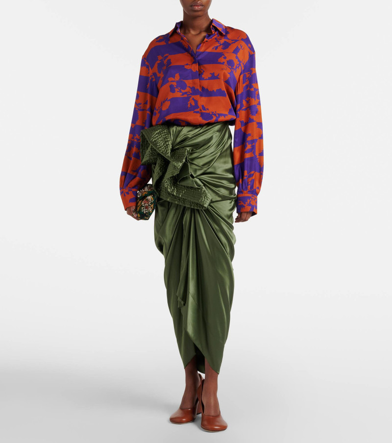 Dries Van Noten Printed satin shirt outlook