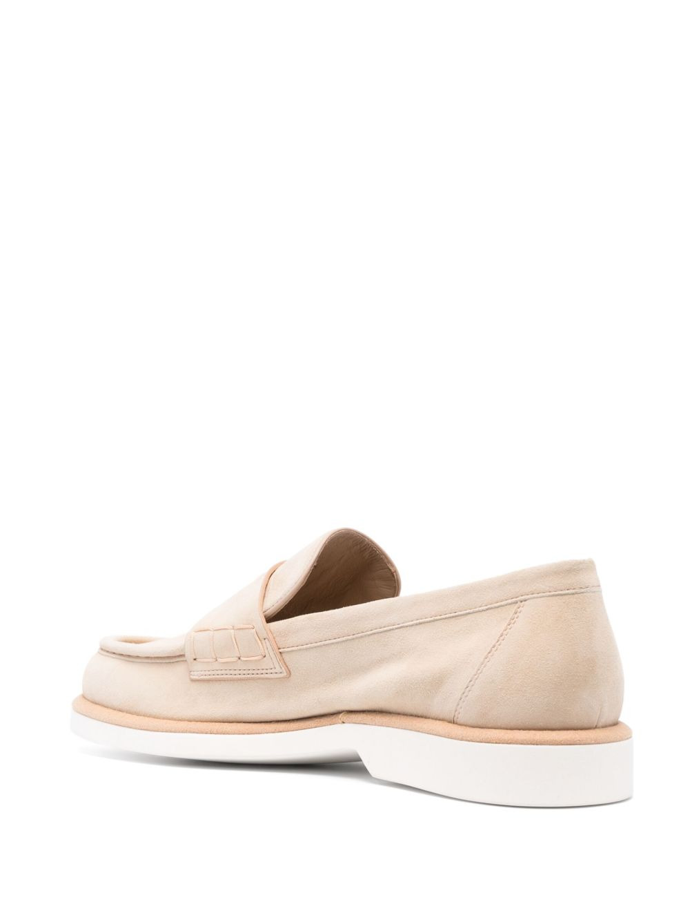 almond-toe suede loafers - 3