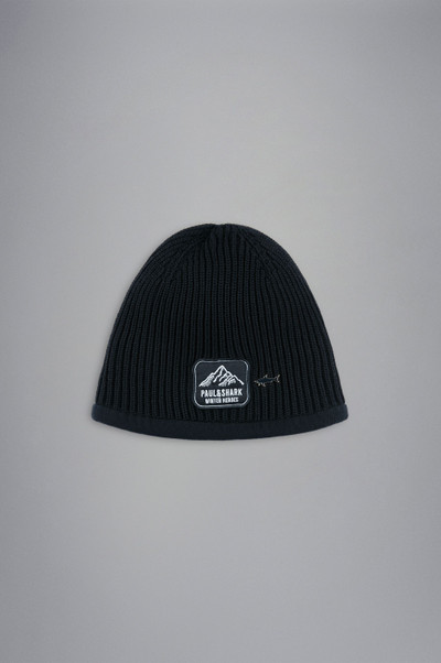 Paul & Shark WOOL BEANIE WITH WINTER HEROES EMBROIDERY outlook