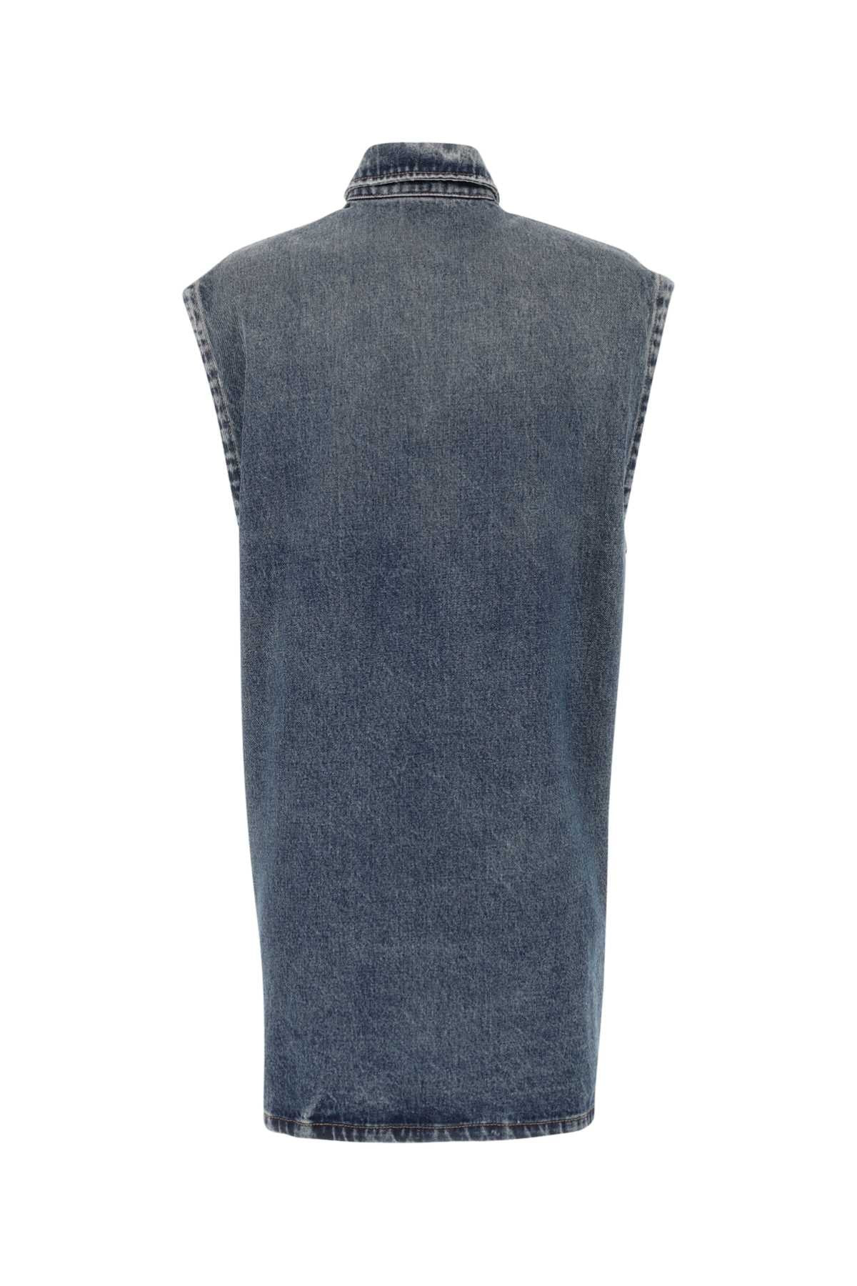 Prada Women Denim Sleeveless Shirt - 2