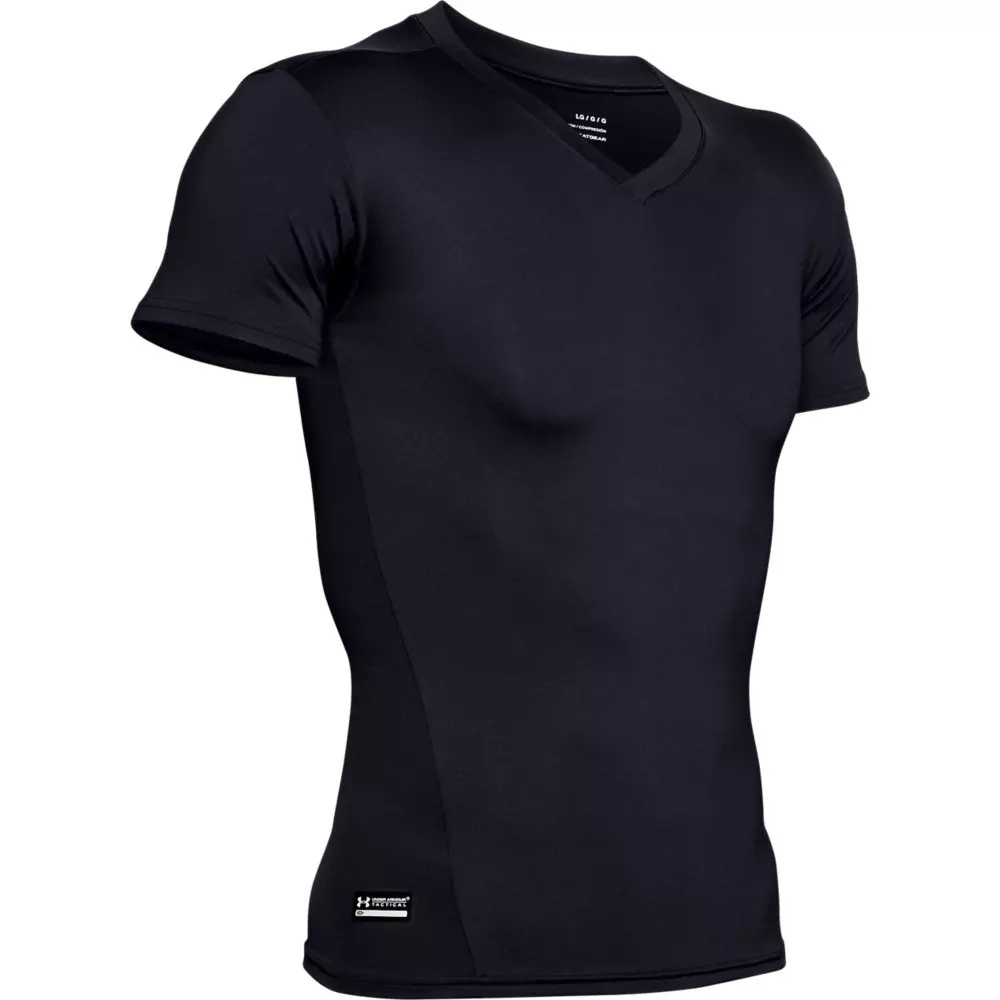 Men's Tactical HeatGear Compression V-Neck T-Shirt - 4