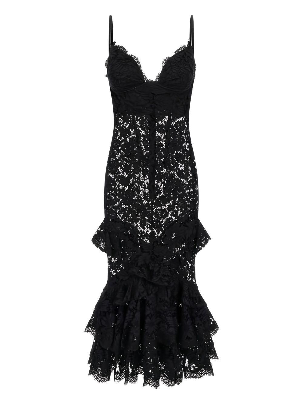 lace ruffled dress - 1