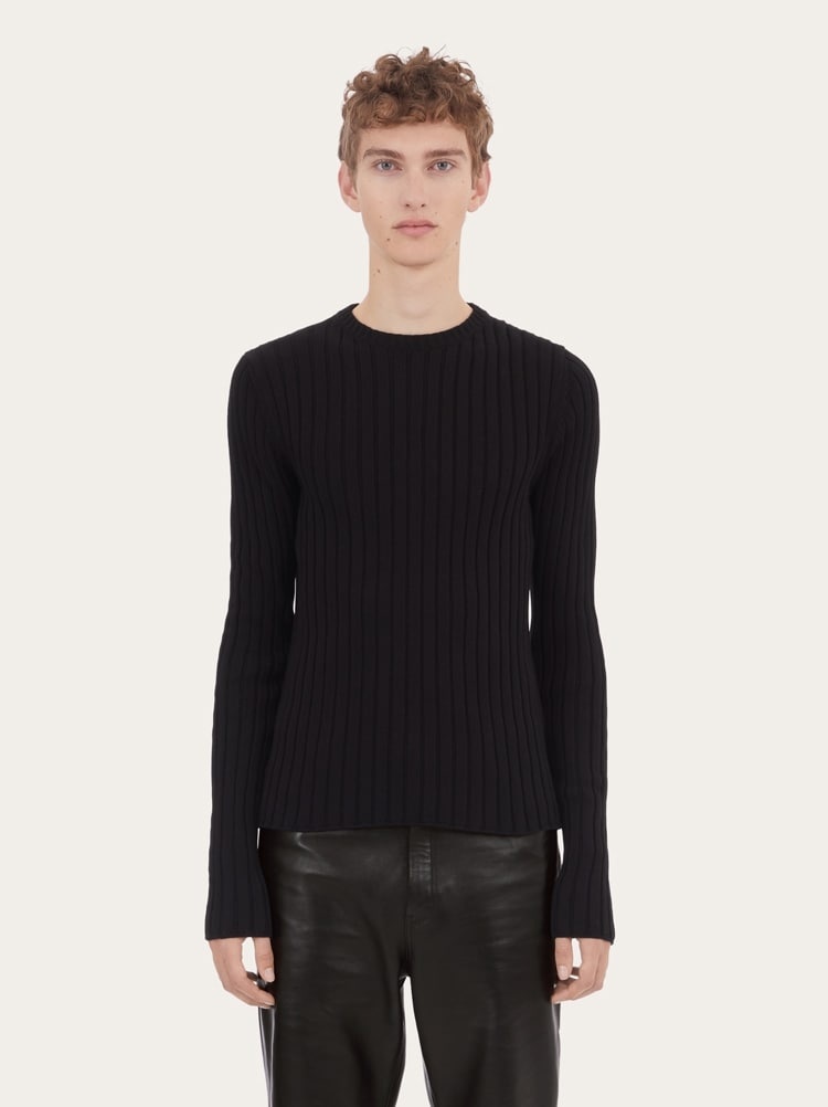 FITTED COTTON SWEATER - 2