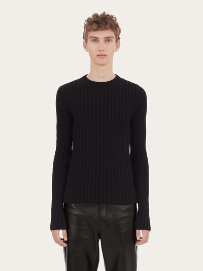 FERRAGAMO FITTED COTTON SWEATER outlook