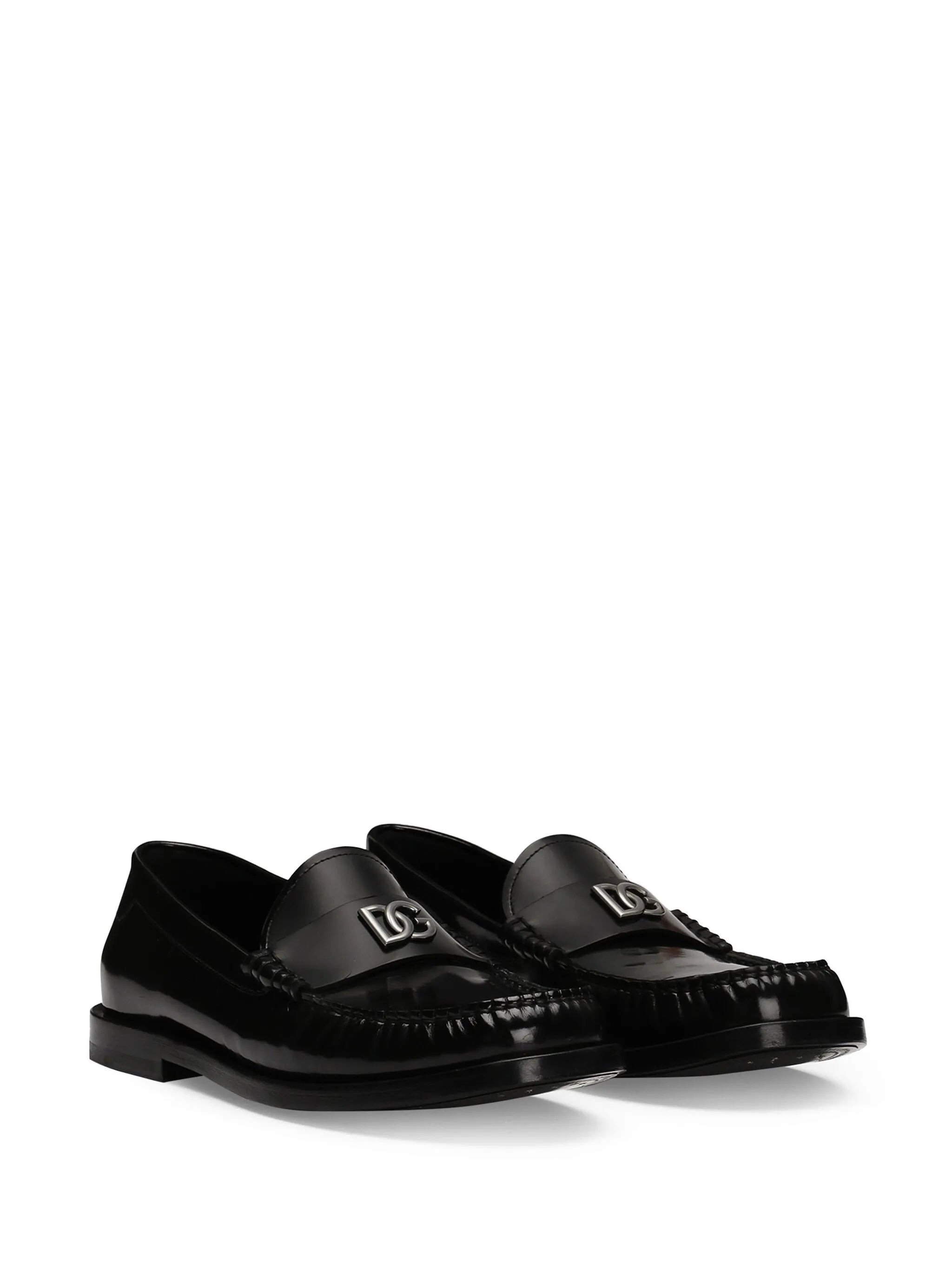 logo-plaque loafers - 2
