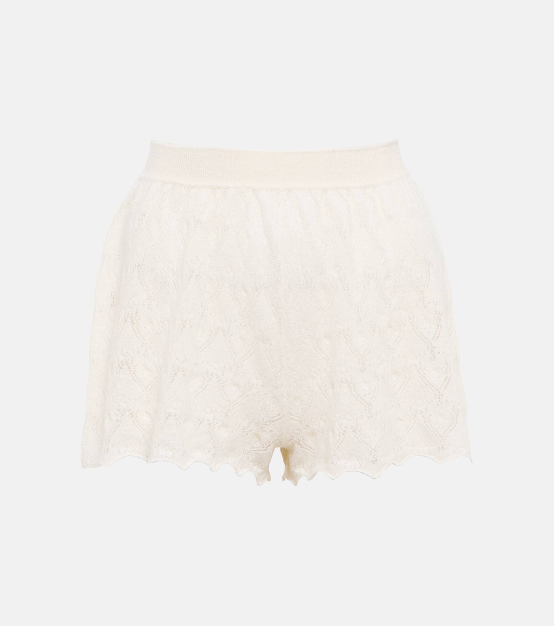 Cashmere and silk shorts - 1