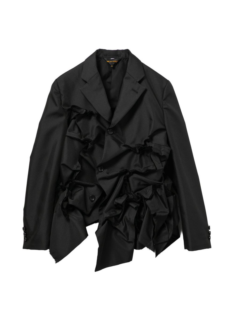 ruffled notched-lapels jacket 1