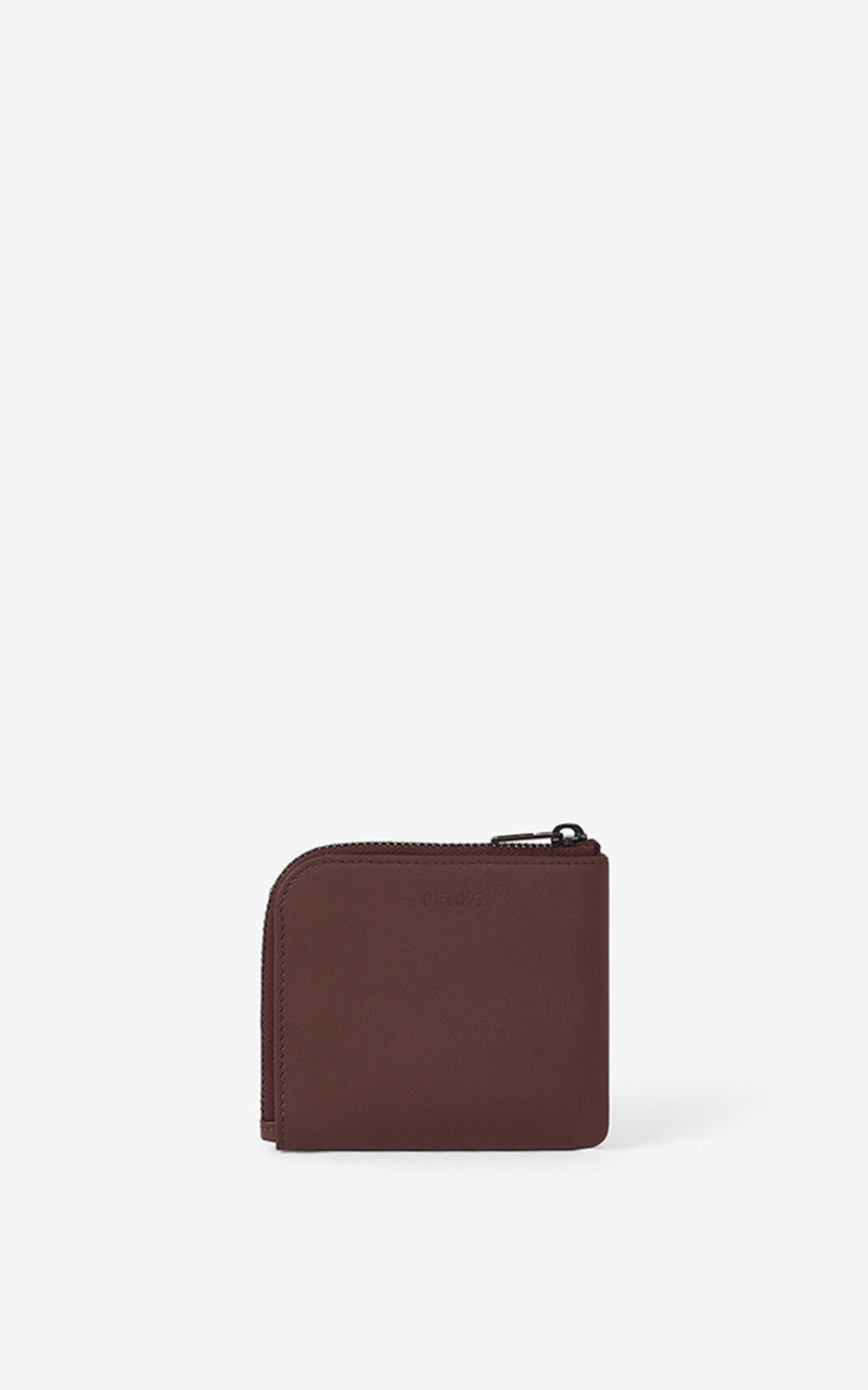 KENZO Tiger Crest small zipped leather wallet outlook