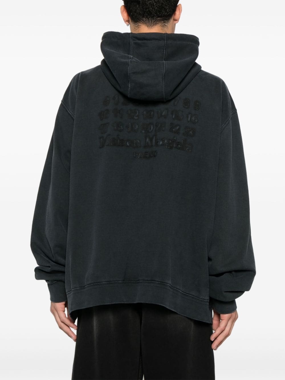 embroidered logo hoodie - 4