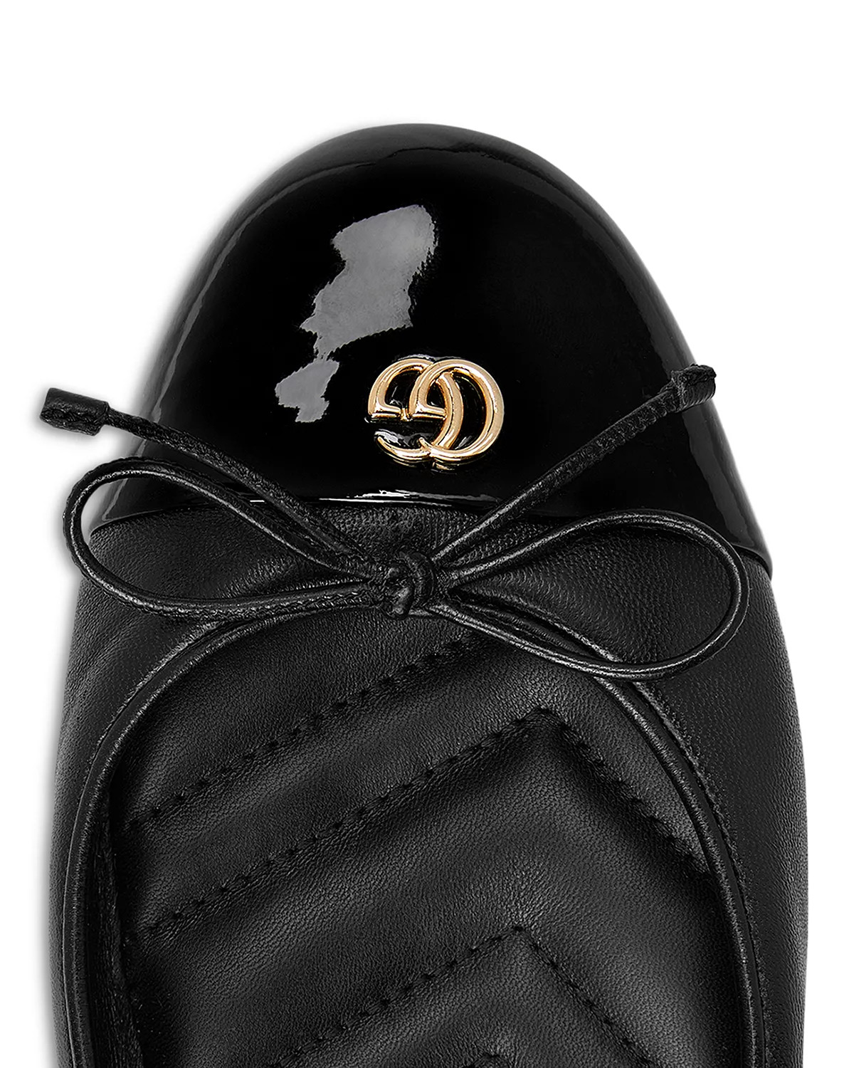 Women's New Marmont GG Leather Ballet Flats - 5