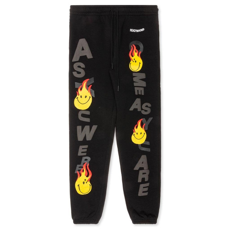 SWEAT PANTS - BLACK - 1