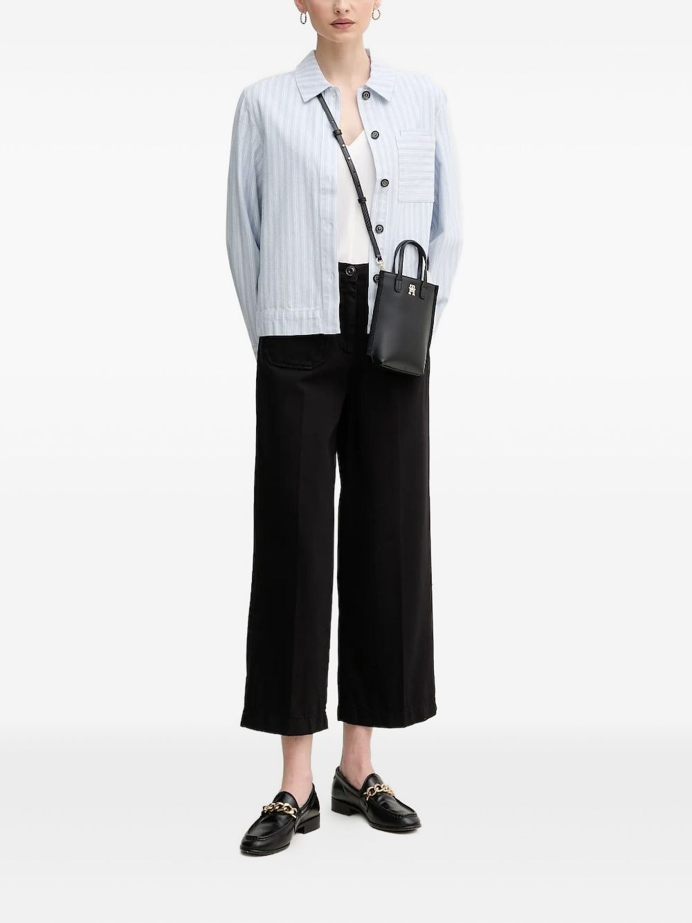 striped chest-pocket shirt - 2