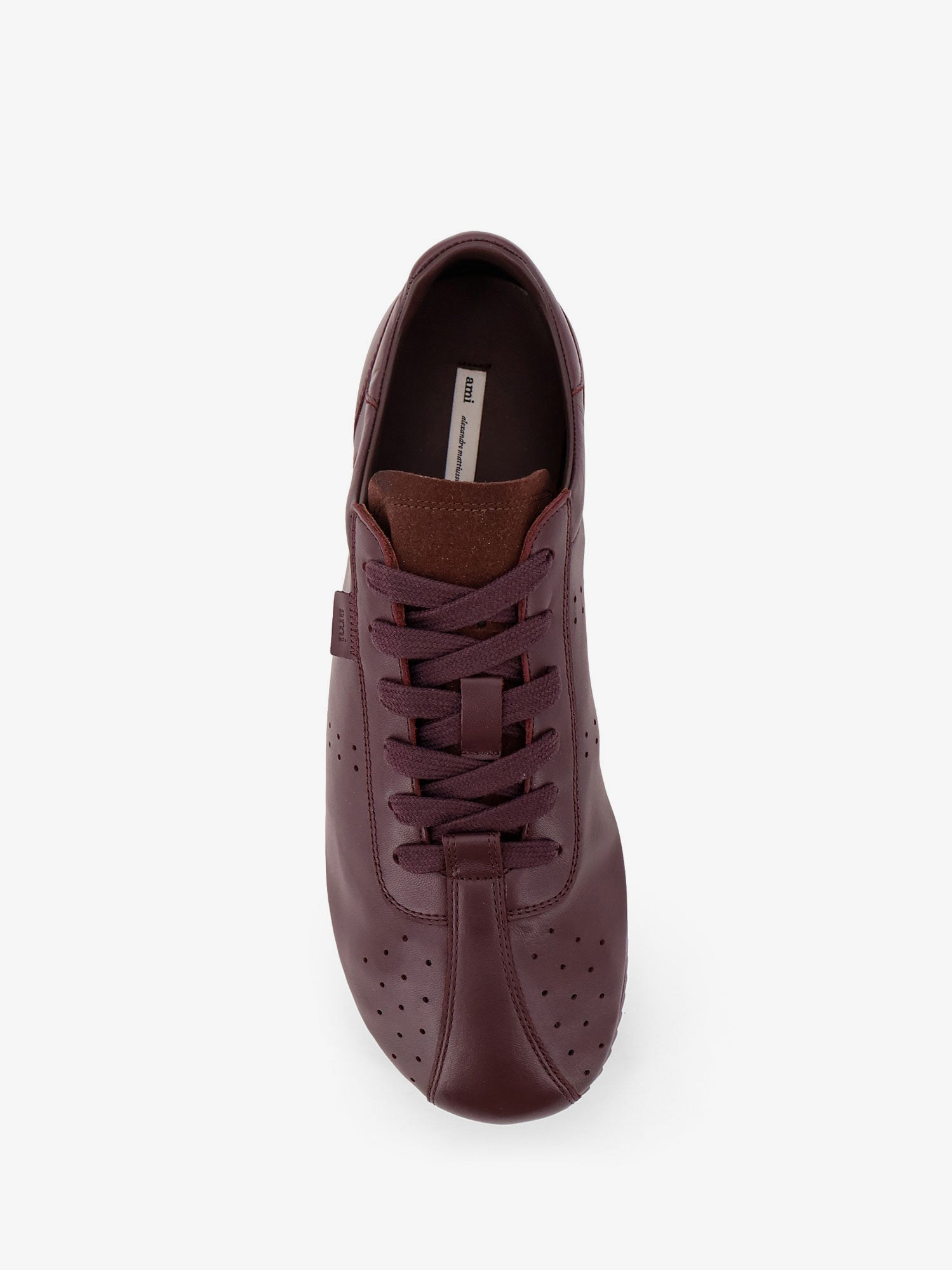Ami Paris Men Leather Low-Top Sneakers - 5