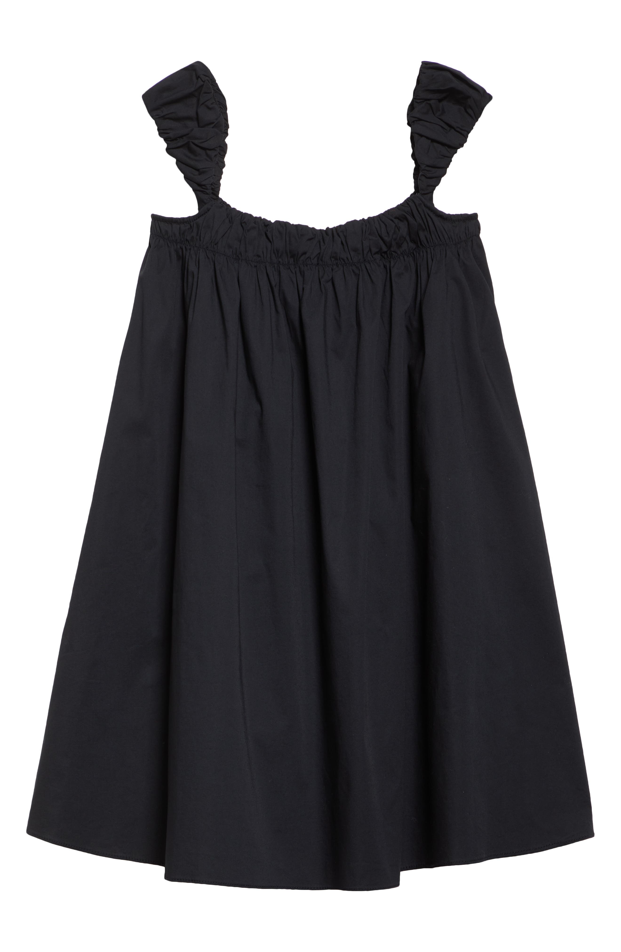 STAUD Beau Babydoll Minidress in Black at Nordstrom - 5