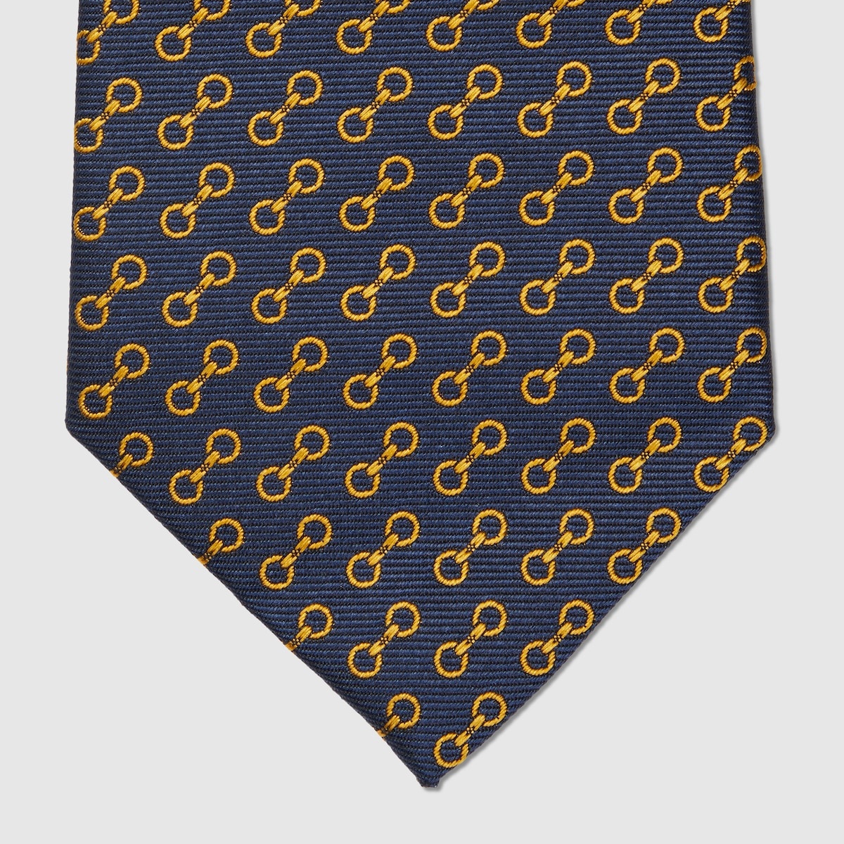 Horsebit silk jacquard tie - 4