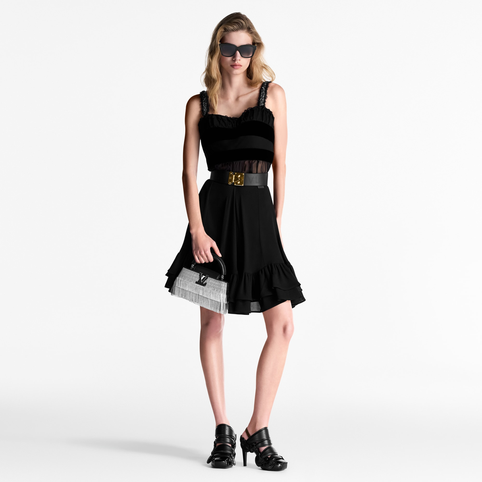 Flounce Hem Skirt - 4