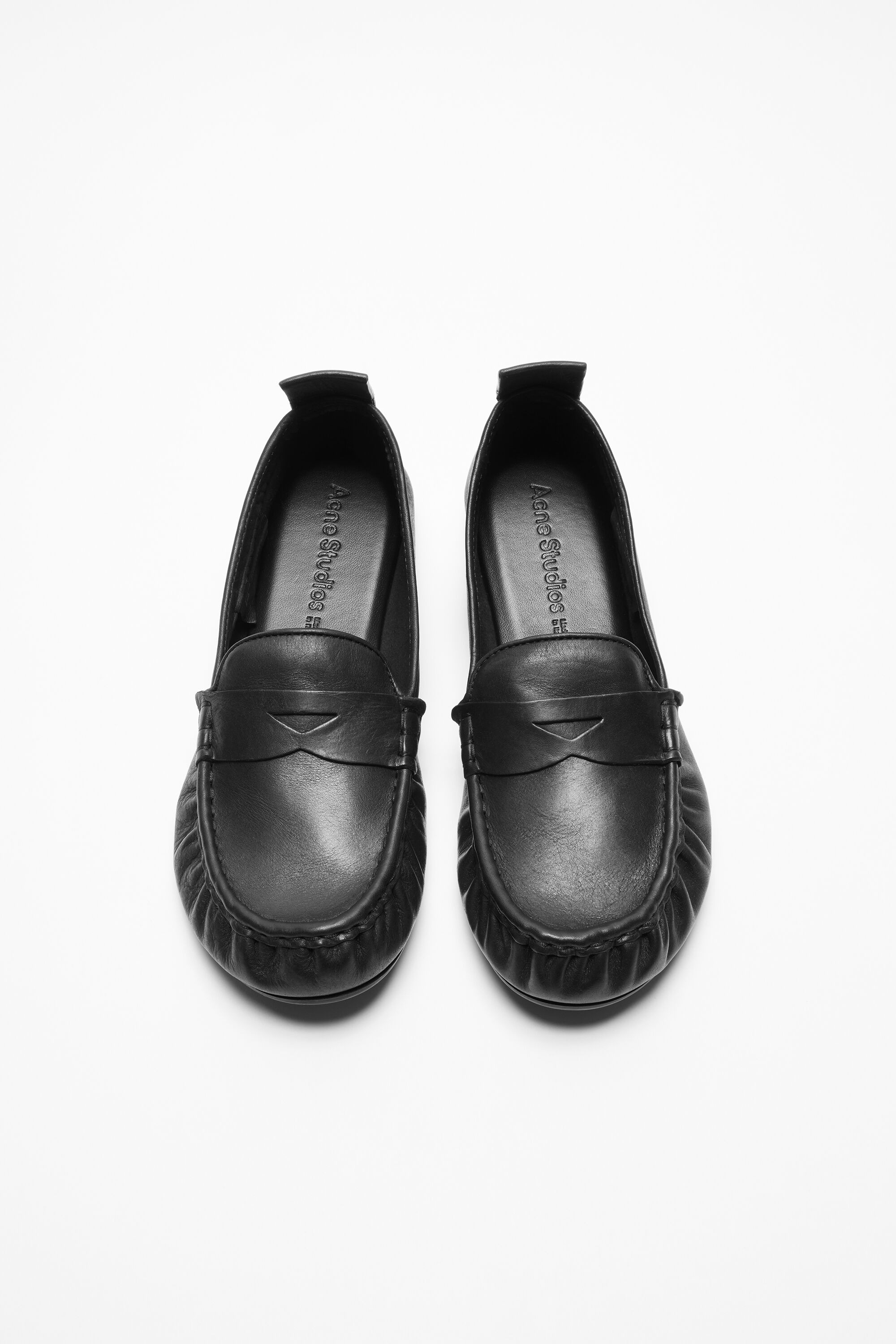 Leather loafers - Black - 3