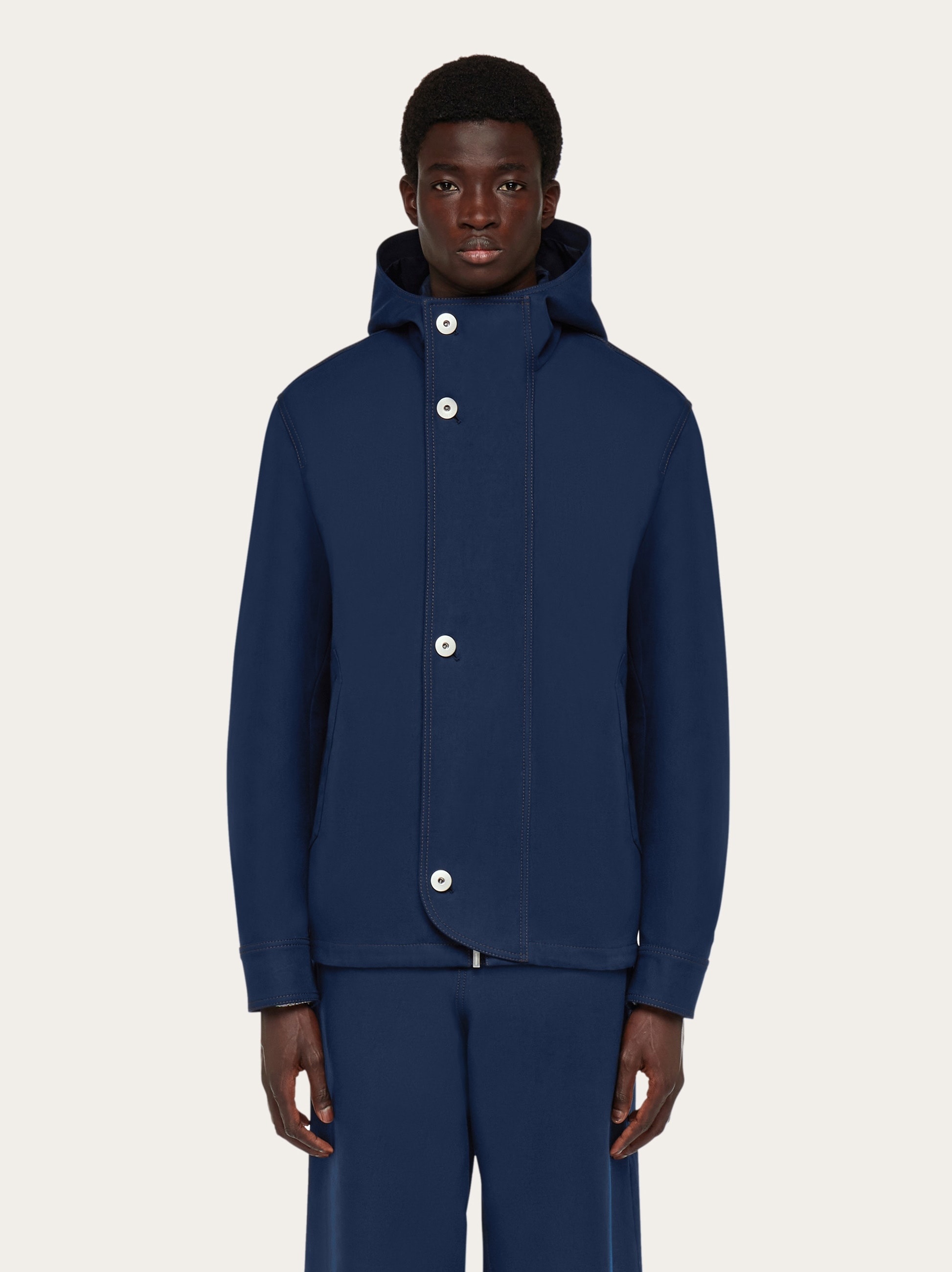 Denim hooded blouson - 2