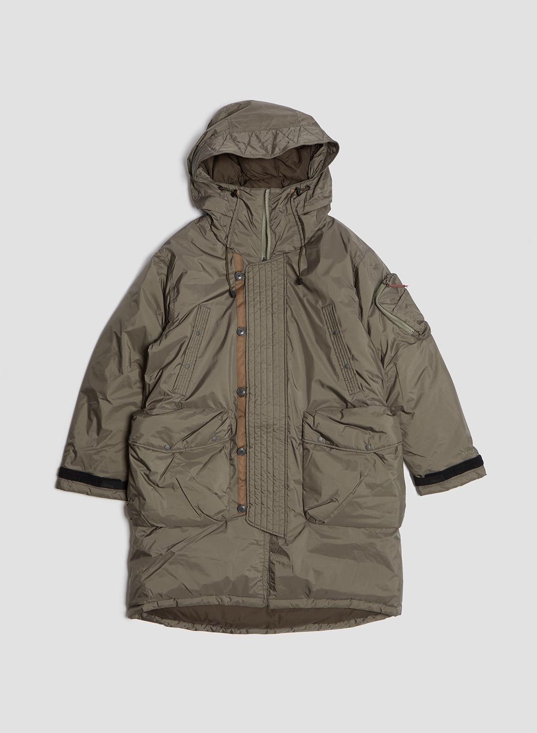 Nanga Aurora Tex Down Field Half Coat in Mocha Grey - 1