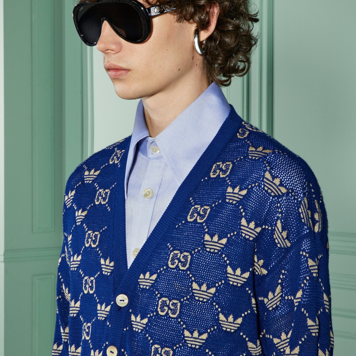 adidas x Gucci GG Trefoil cardigan - 3
