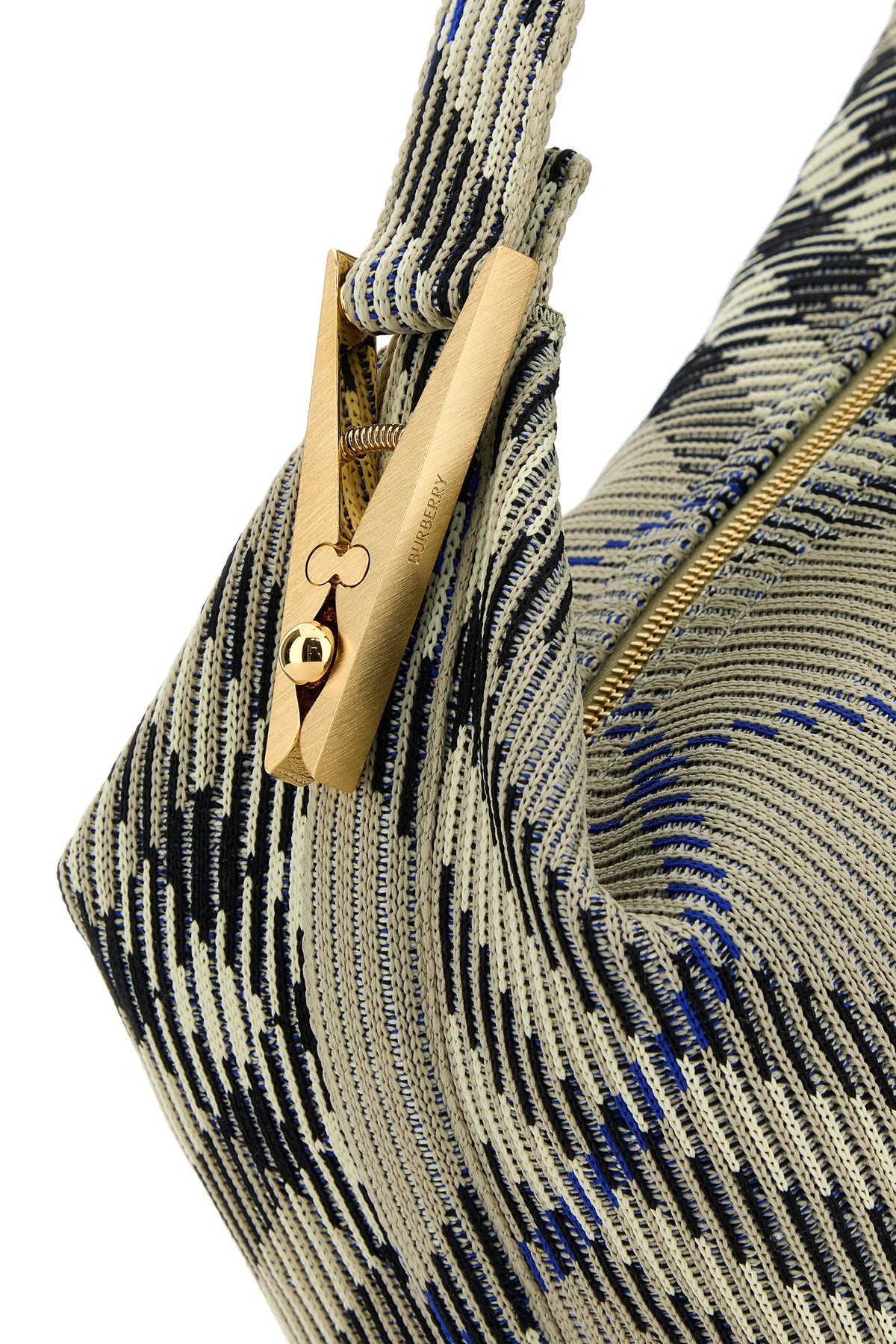 Embroidered nylon medium Peg handbag - 4