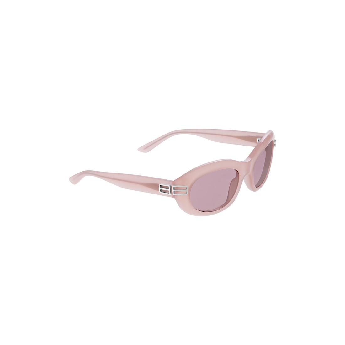 Women's Casino Round Sunglasses  in Milky Pink - 3