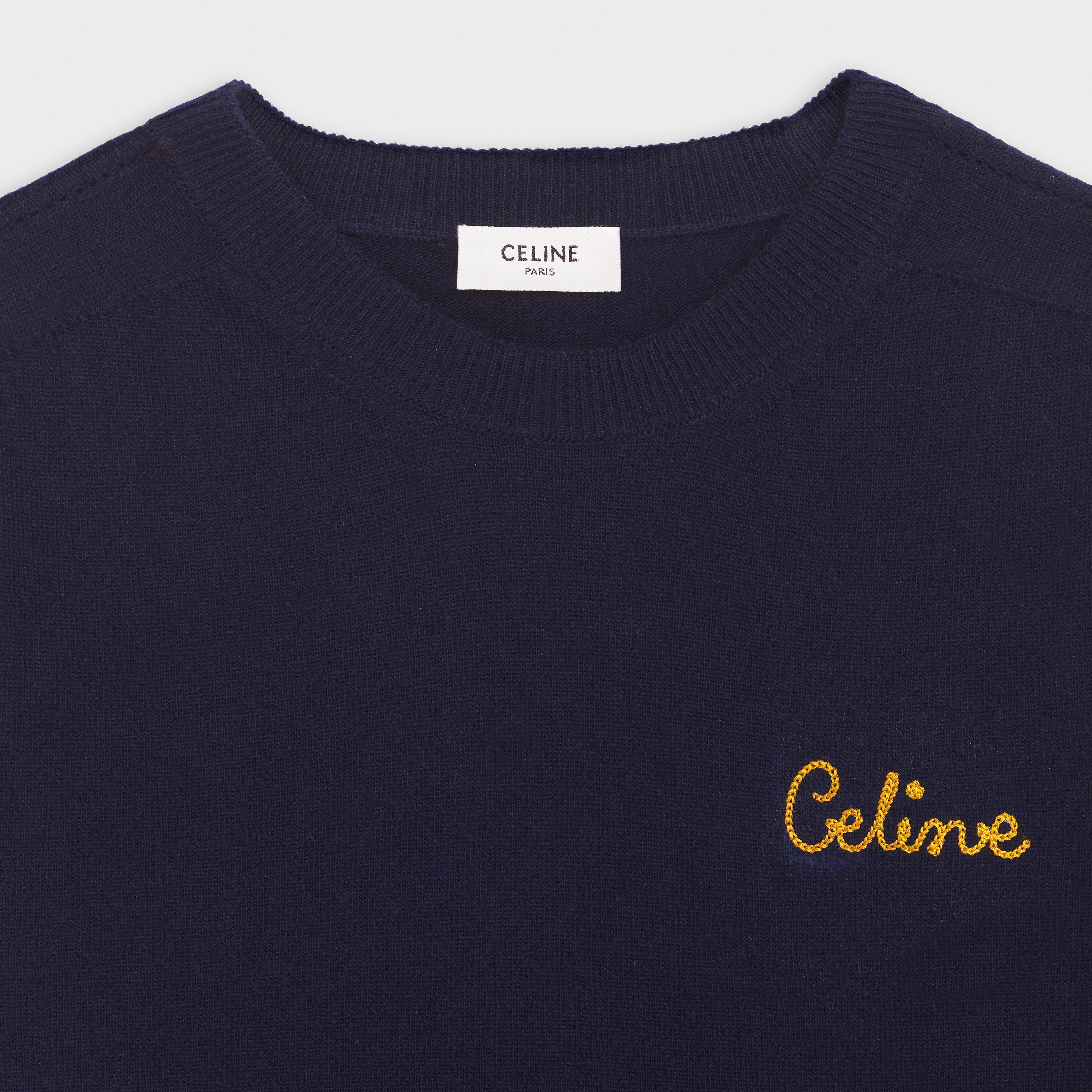 CELINE EMBROIDERED SWEATER IN WOOL - 3