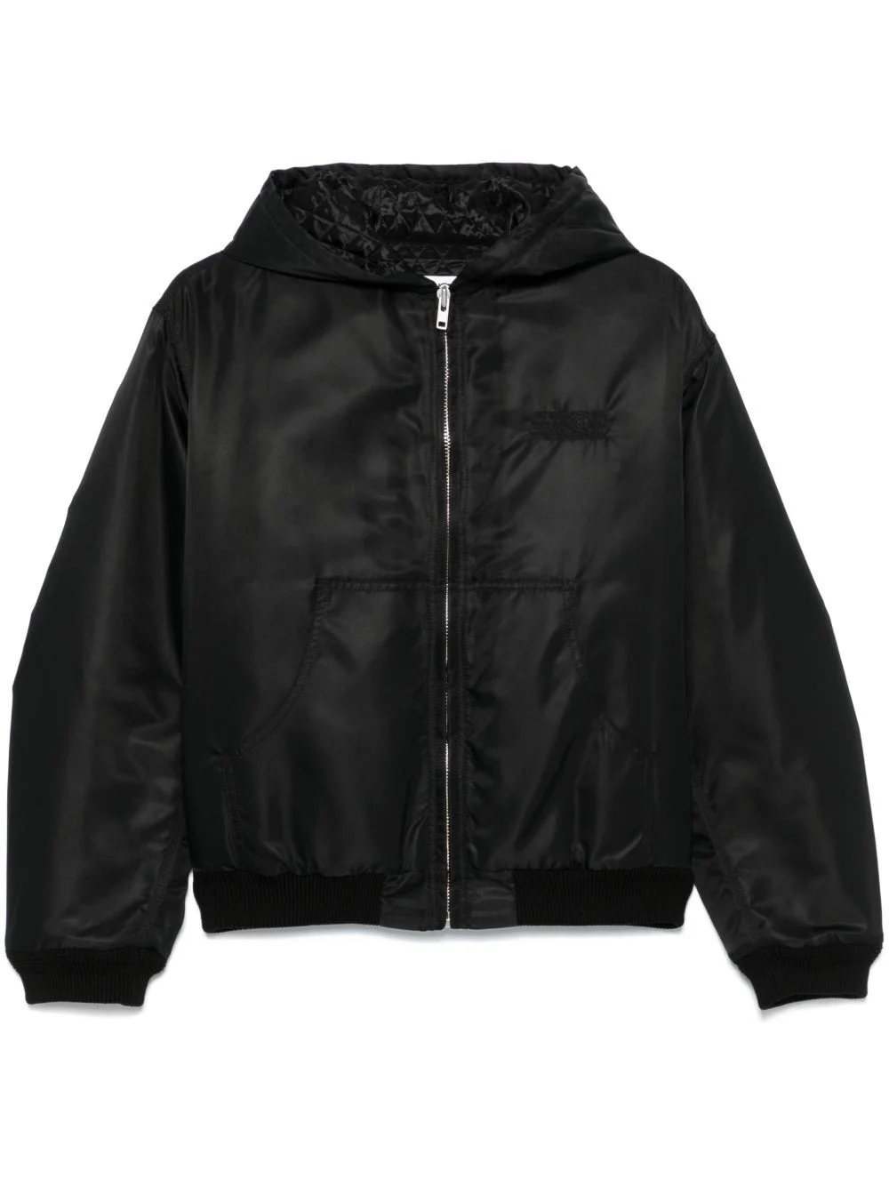 numbers motif-embroidered jacket - 1