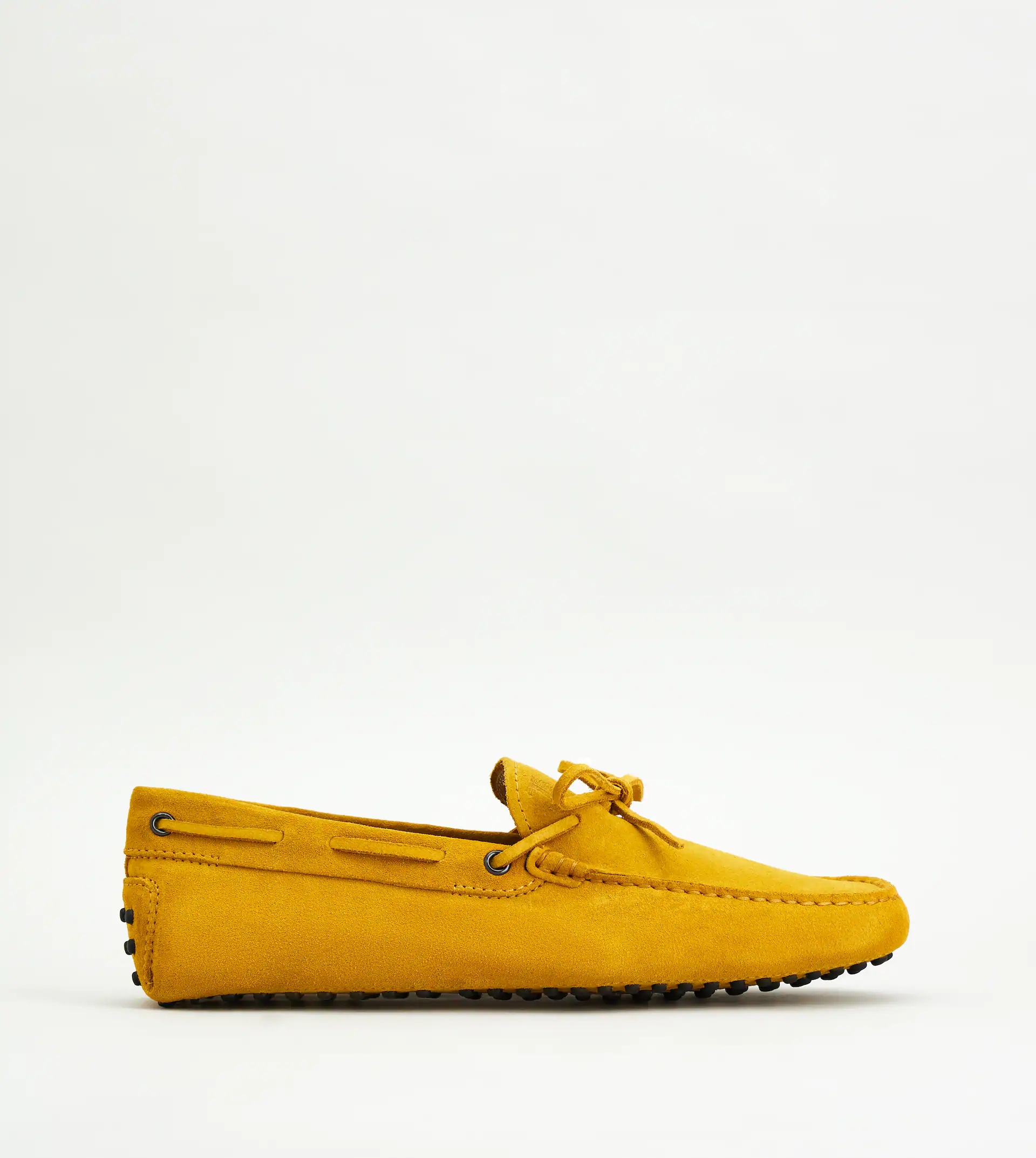 GOMMINO DRIVING SHOES IN SUEDE - YELLOW - 1