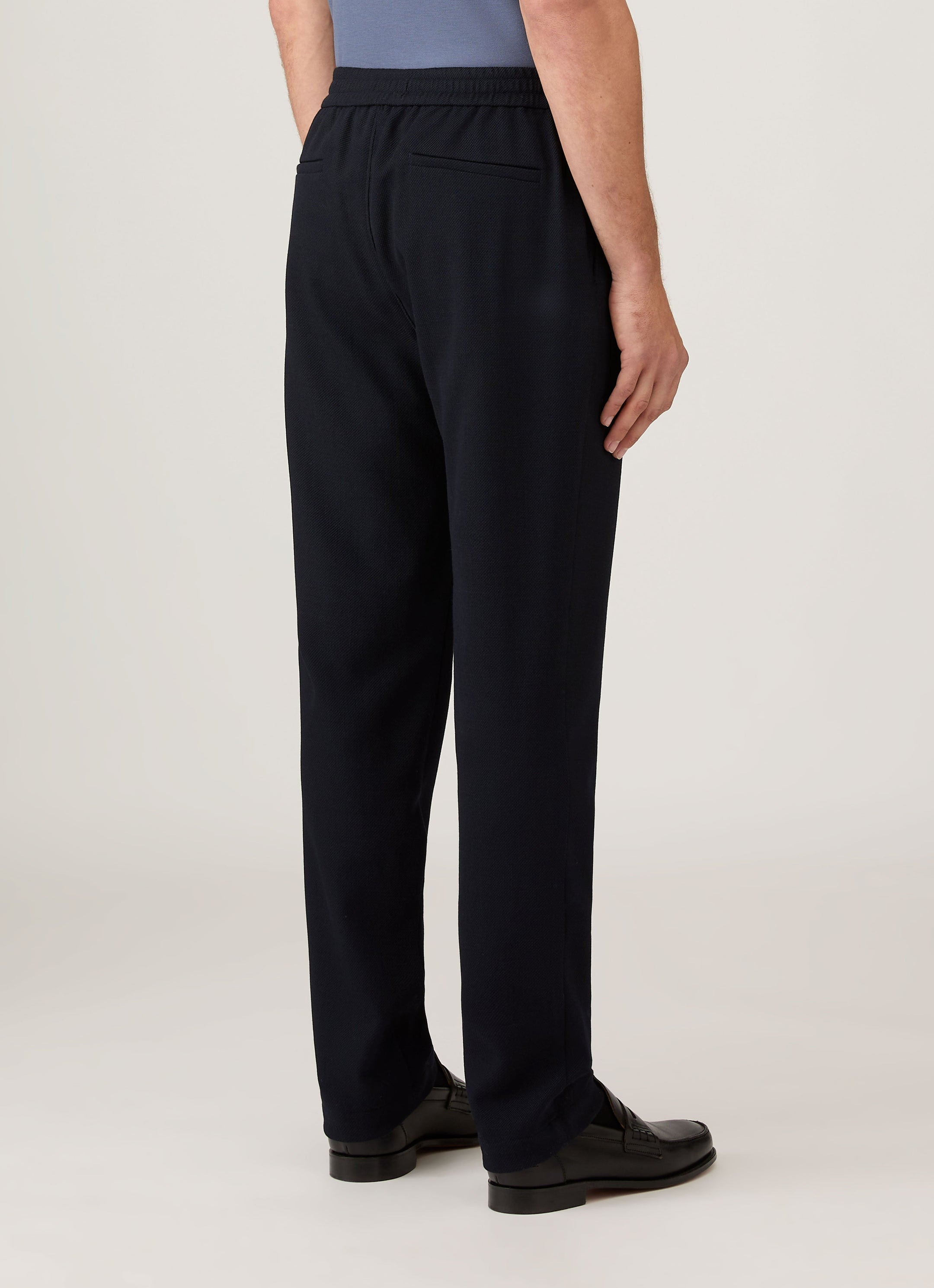 Textured Wool Drawstring Trouser - 5