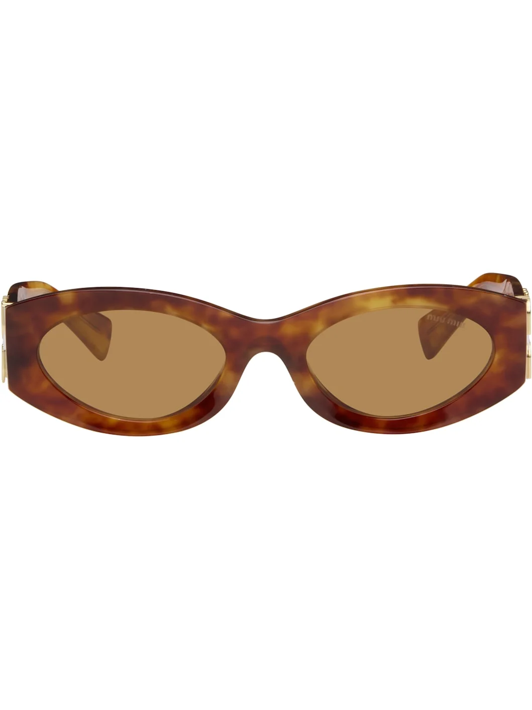 Brown Miu Glimpse Sunglasses - 1