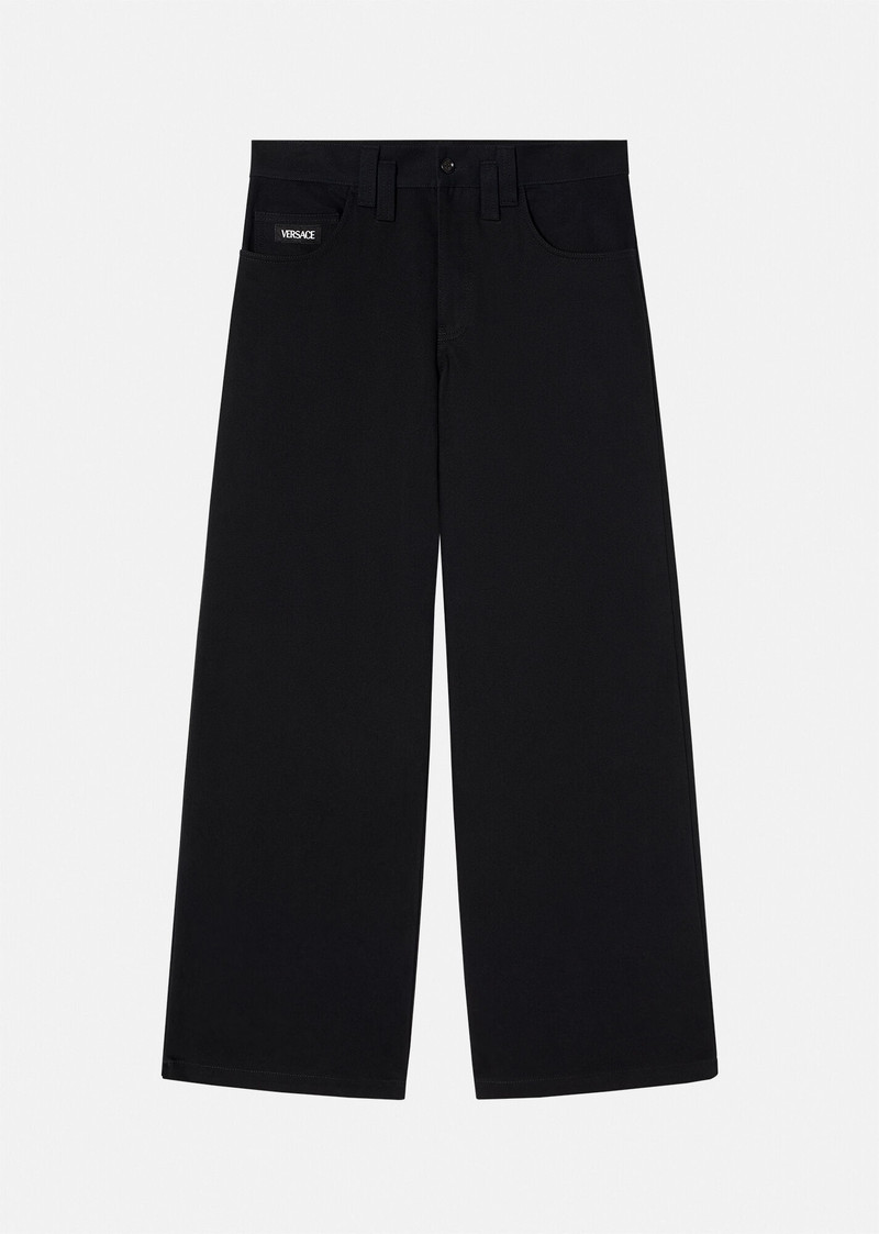 Greca Accent Oversized Pants 1