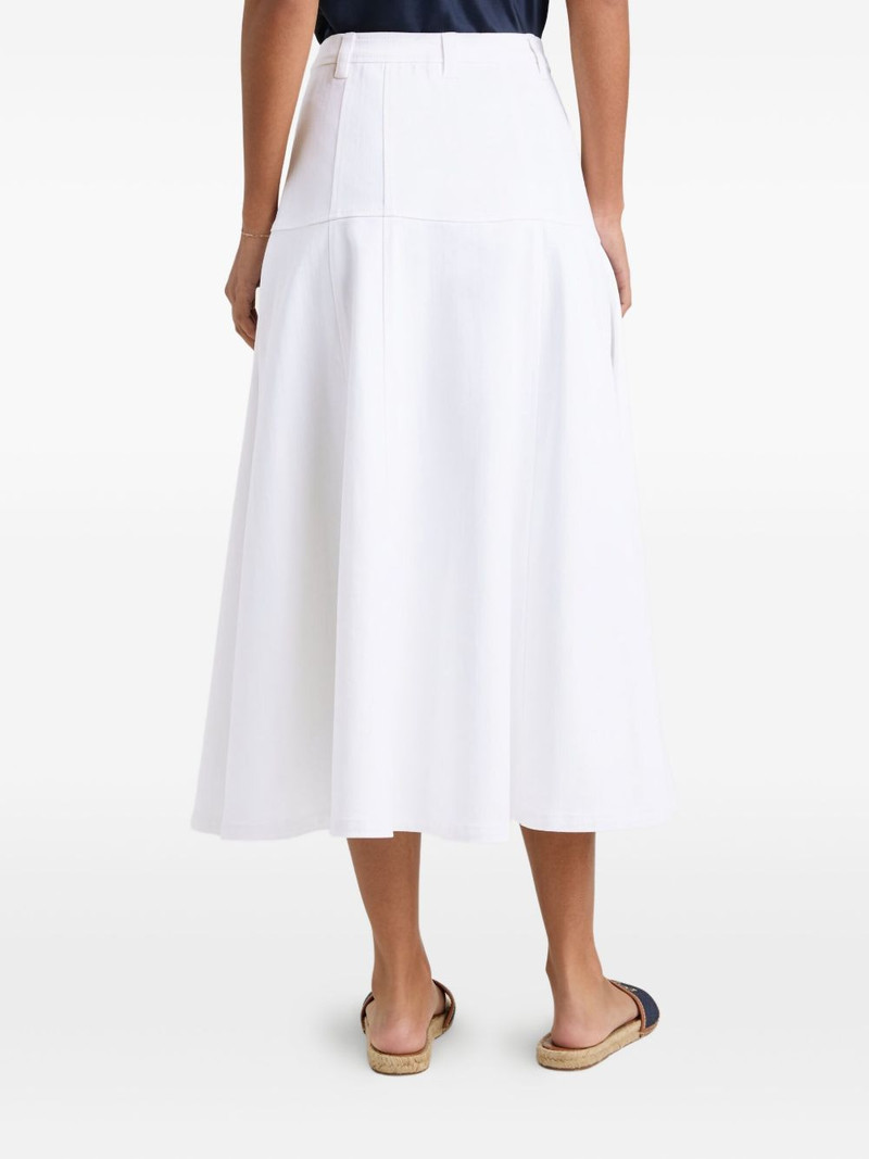 button-front pleated skirt 4