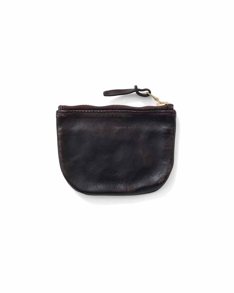 LEATHER WALLET DMGD DK.BROWN - 2