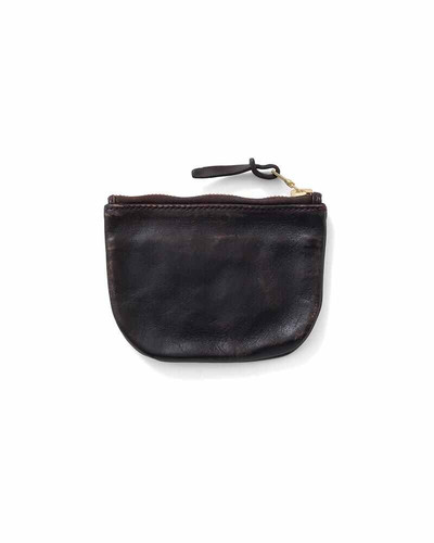 visvim LEATHER WALLET DMGD DK.BROWN outlook