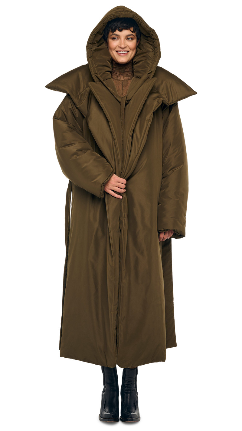 HIGH COLLAR OS BF SLEEPING BAG COAT 6