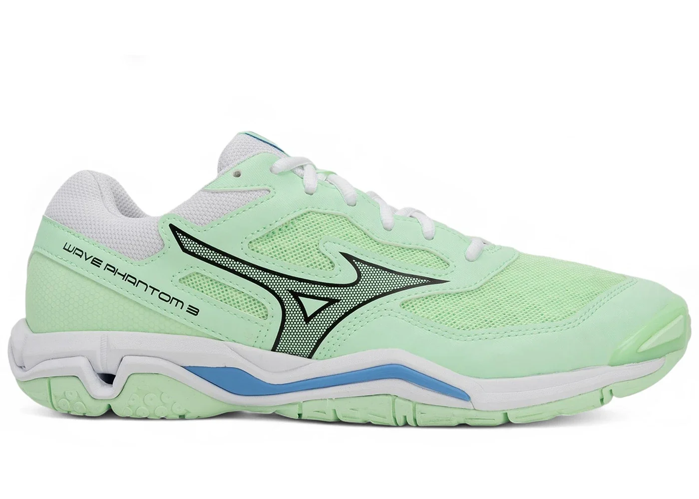 Mizuno Wave Phantom 3 Neo Mint Black Frontier Blue - 1