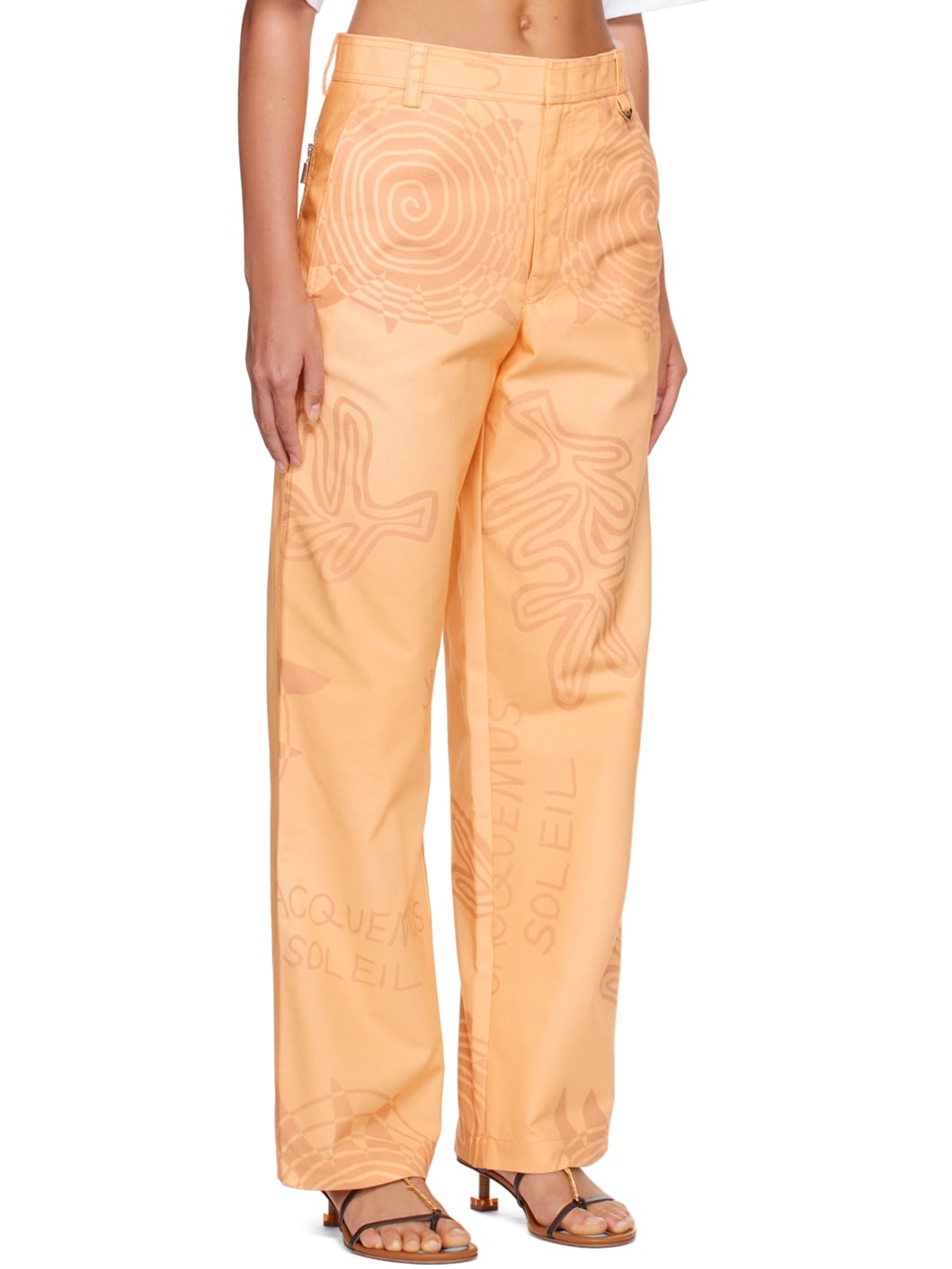 Orange Le Raphia 'Le Pantalon Banho' Trousers - 2