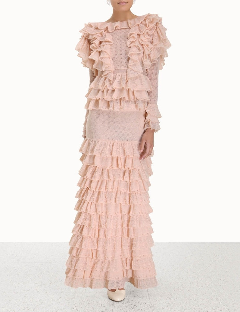 Zimmermann LUMINOSITY FRILL V-NECK TOP outlook
