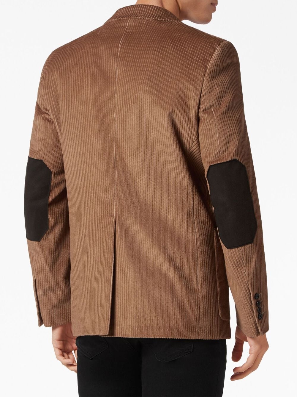 single-breasted corduroy blazer - 4