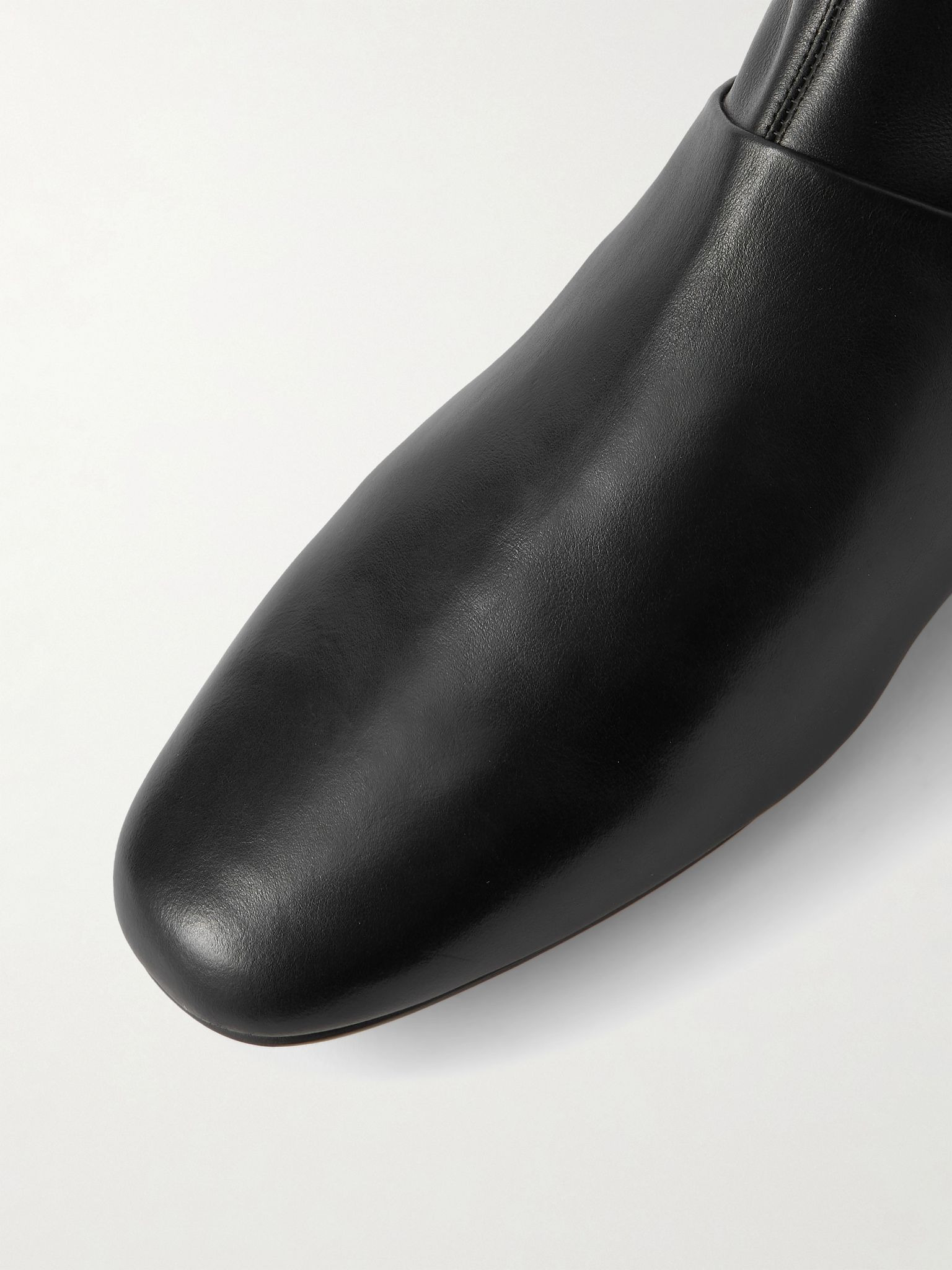 Luna over-the-knee leather boots Black - 4