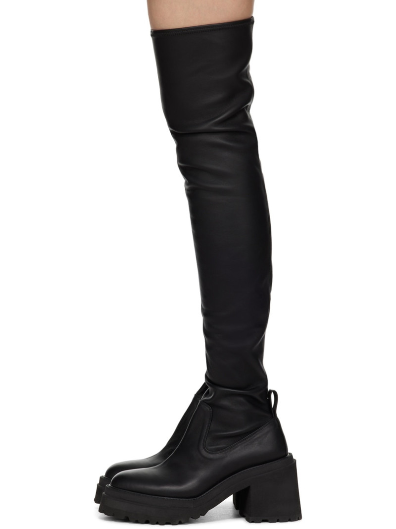 Black Leather Tall Boots 3