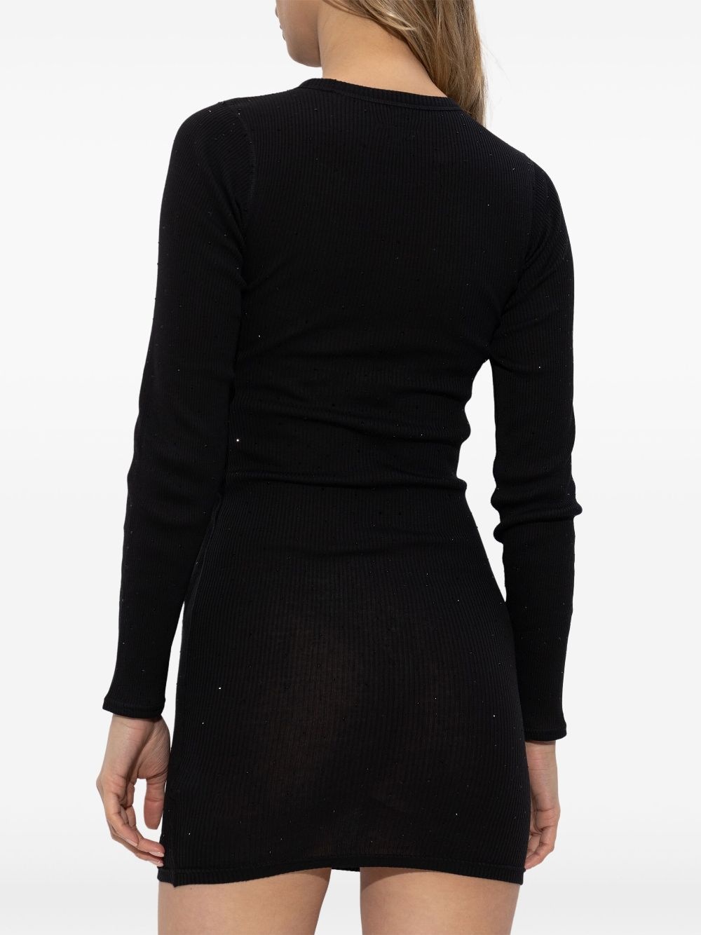 rhinestoned mini dress - 3