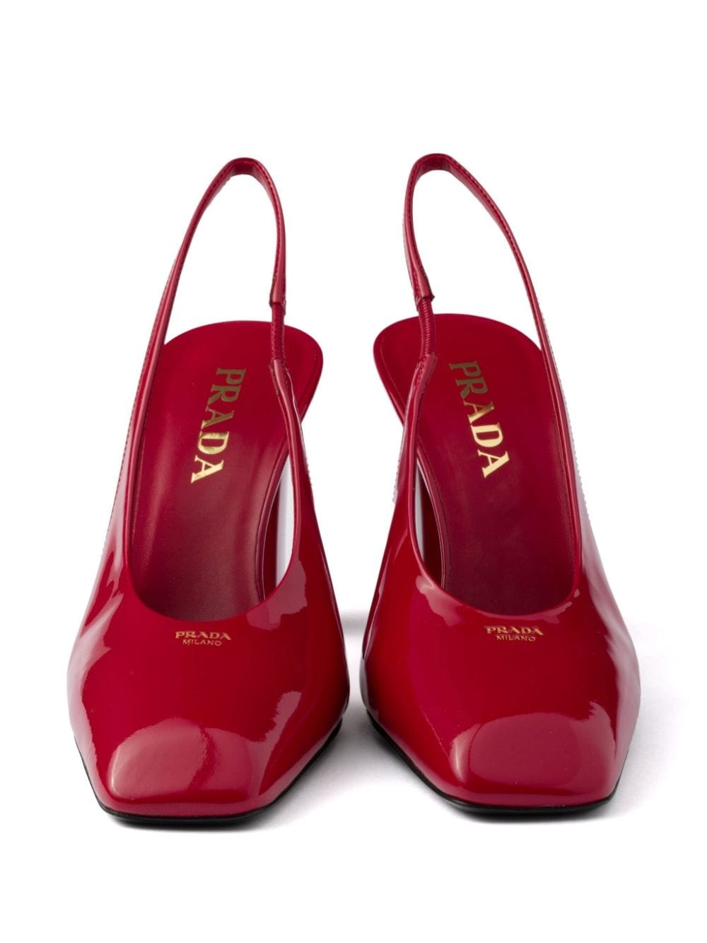 85mm leather slingback pumps - 5